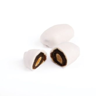 White Chocolate Coated Dates-Vanilla and Caramel Chocolate Coated Dates-250 gr-450 gr